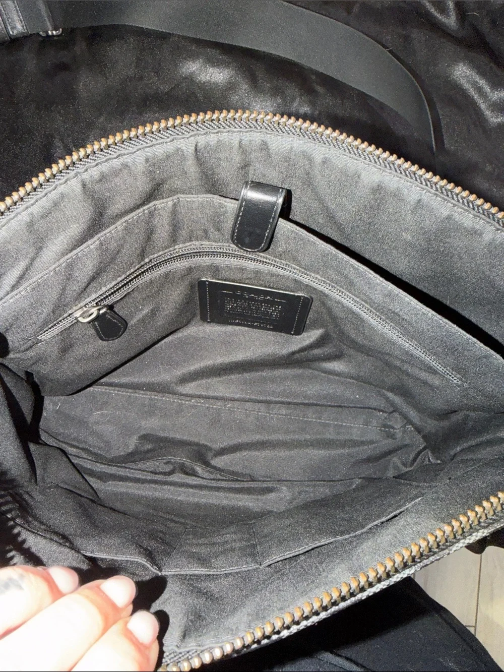 Coach Black Signature Crossbody Bag